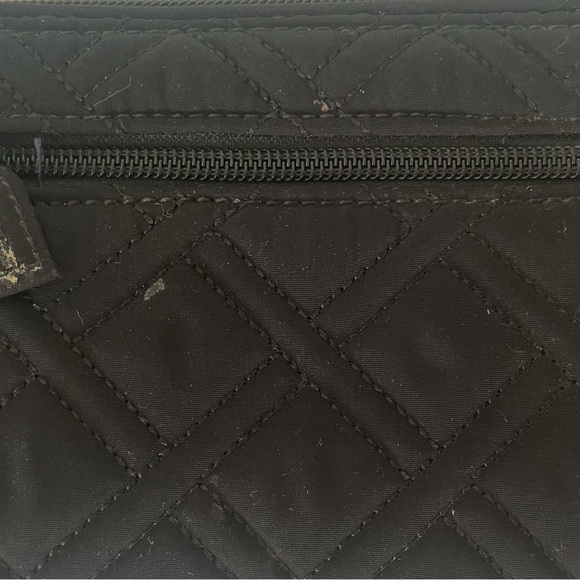 Vera Bradley Black Quilted Zip Wallet - Picture 3 of 5
